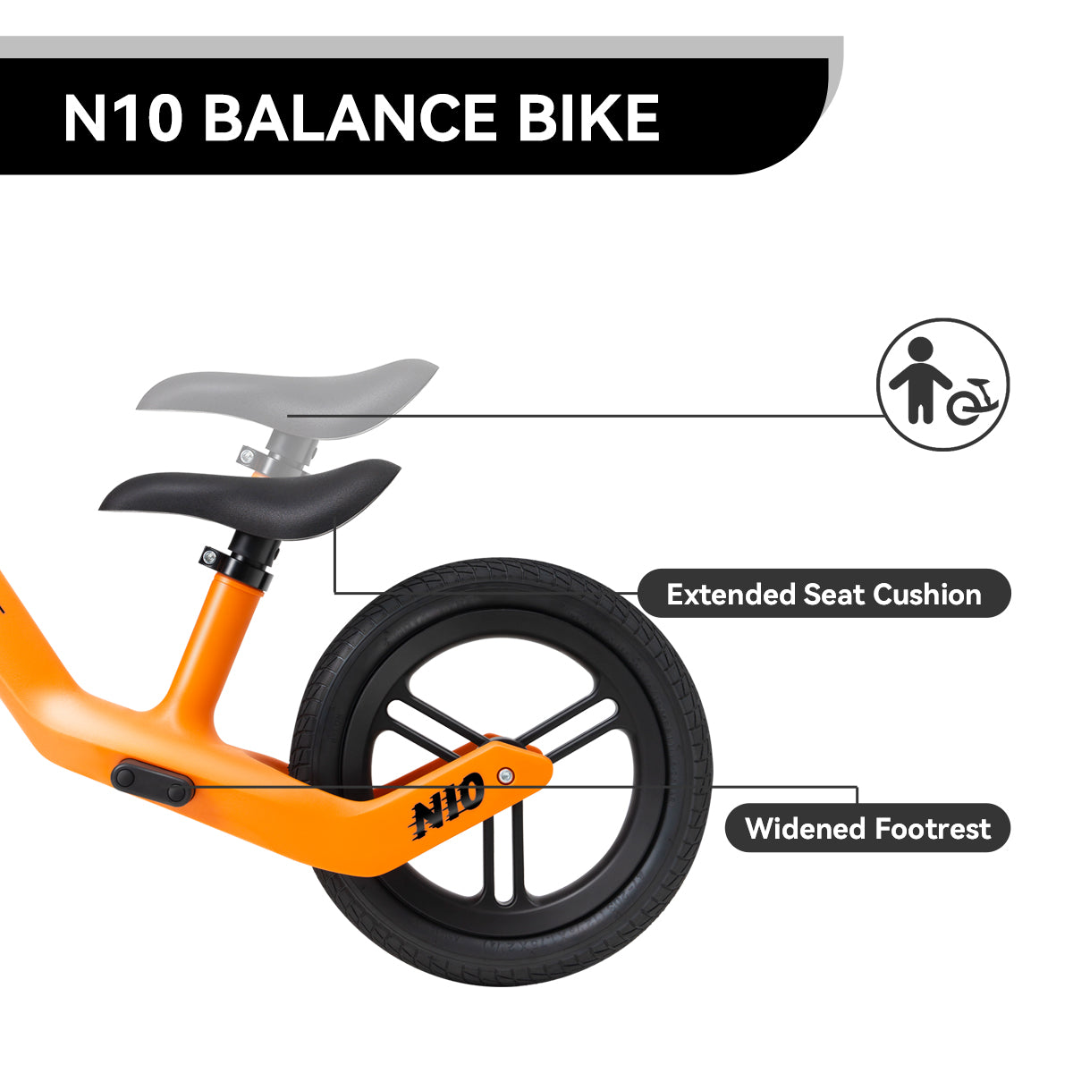 ELITTLE Kids Balance Bike N10