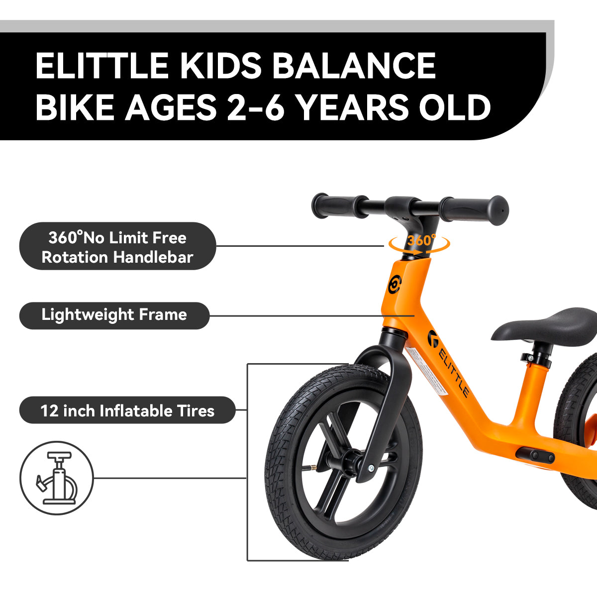 ELITTLE Kids Balance Bike N10