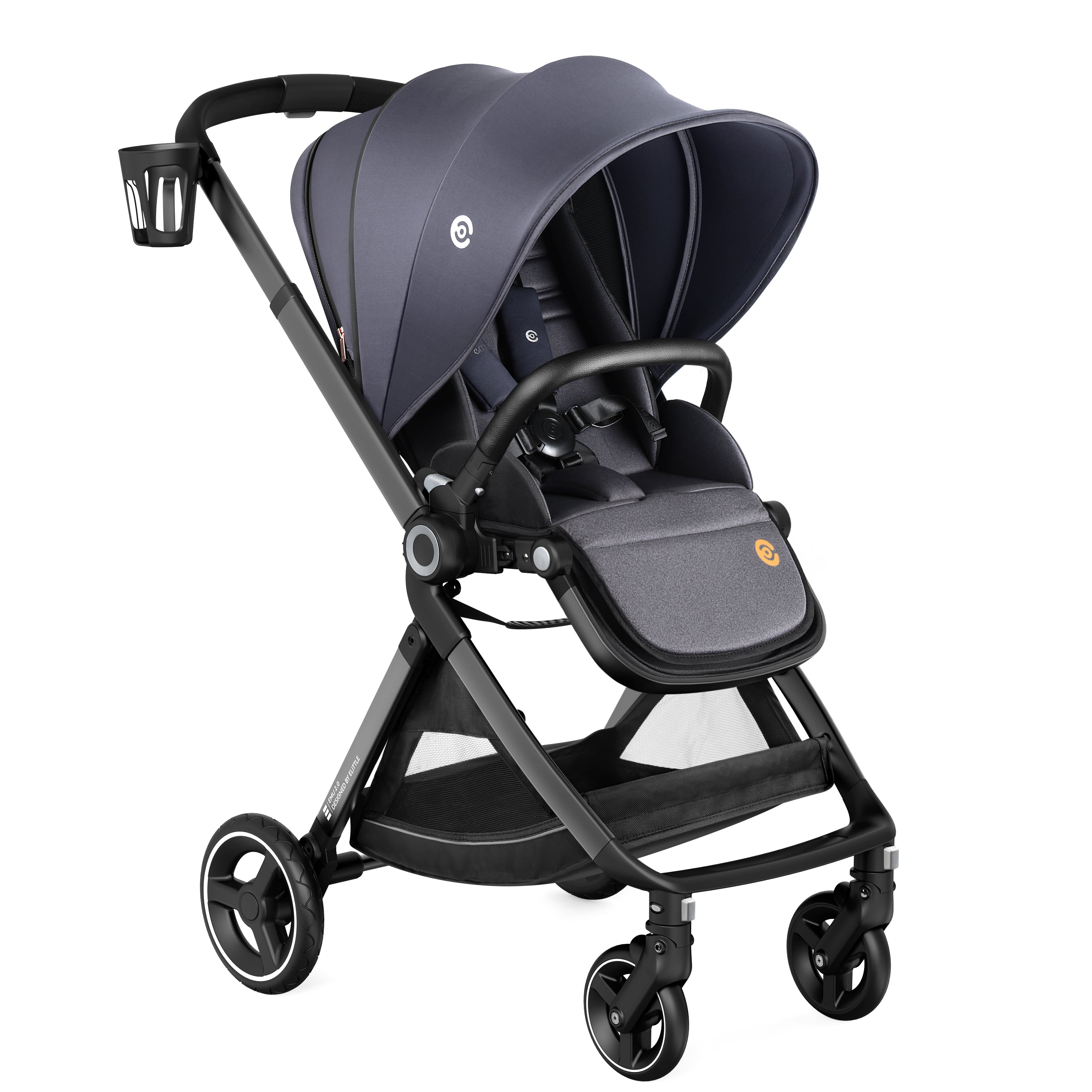 Elittle EMU Newborn-ready Full Size Revsersible Compact Baby Stroller
